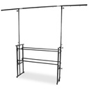 Vonyx DB7 Pro Disco Stand All-in One Supporto barra T alt. regol.x EFX luce Nero