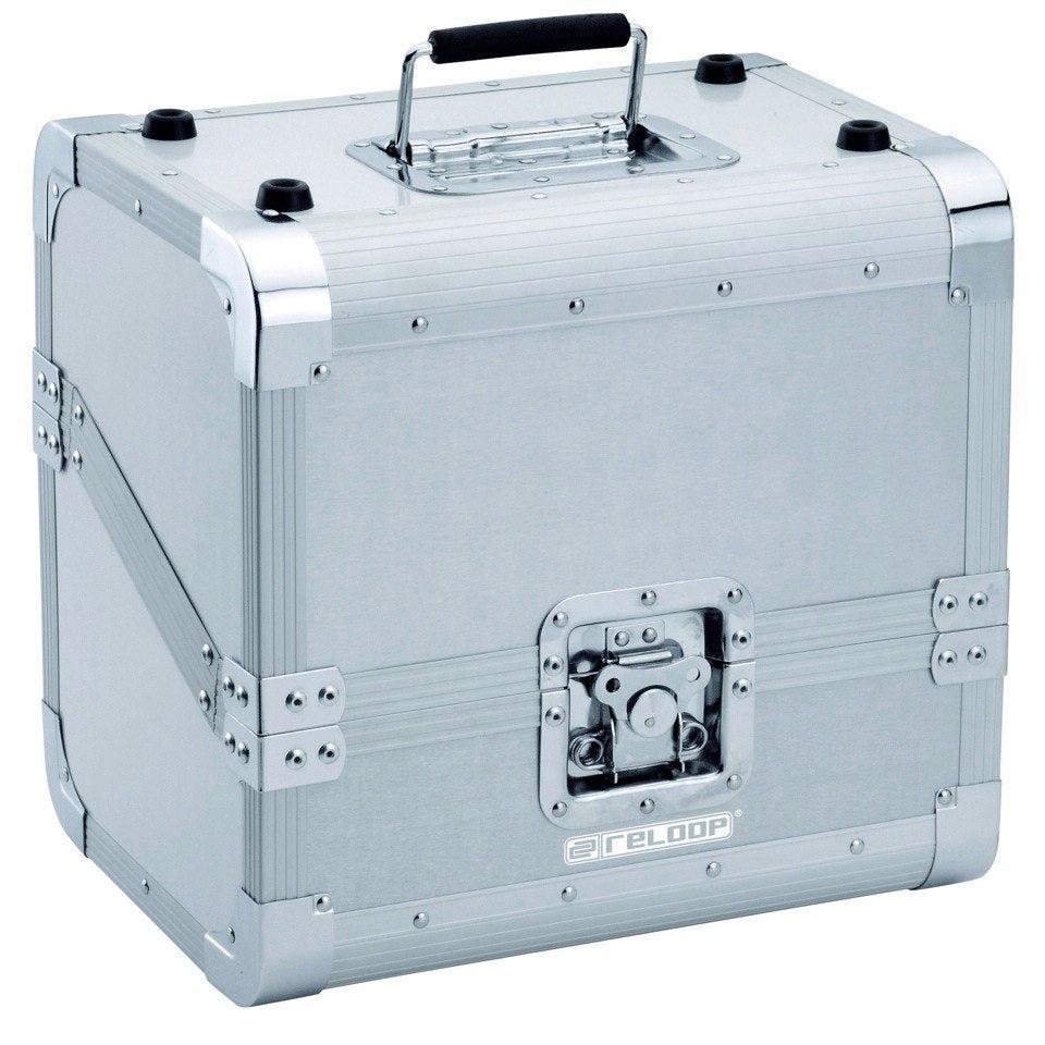 Reloop 80 RECORD CASE SILVER Valigia Pro x trasporto 80 vinili 2compart.separati