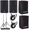 Yamaha DBR12 2xCassa Att.1000w+SPCVR-1201 Cover+Quik Lok S171PAK-BB+2BULK250LU10