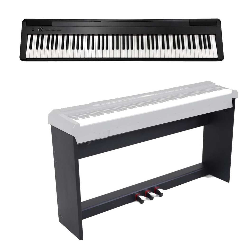 Echord EP-88 BLK Pianof. Digit. 88T Pesati H.Action Nero + Echord WS10 BLK Supp.