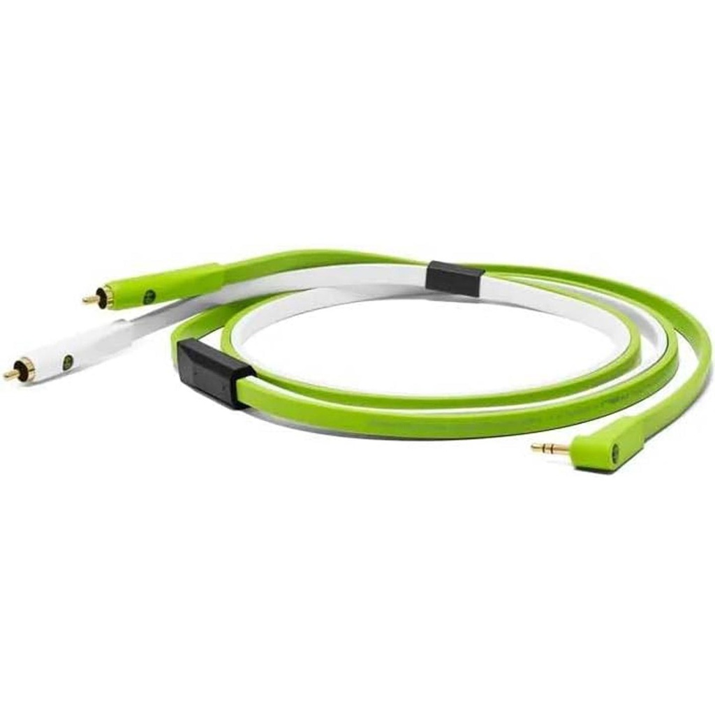 NEO OYAIDE D+ Class B MYR 2.5mt Cavo Pro 2xRCA Maschio a Minjack3.5Stereo Angolo