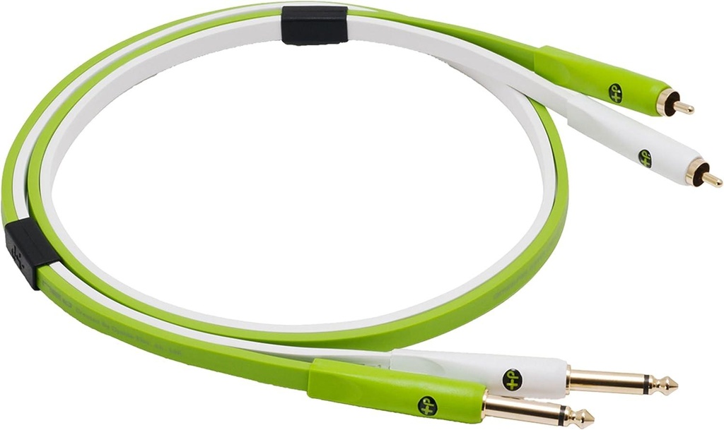 NEO OYAIDE D+ RTS Class B 2mt Cavo Audio Pro 2x RCA Maschio a 2x Jack 6.3 Mono