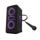 Klipsch MIAMI BLACK Trolley Cassa 80w batteria IPX4 bluetooth USB Mic cablato