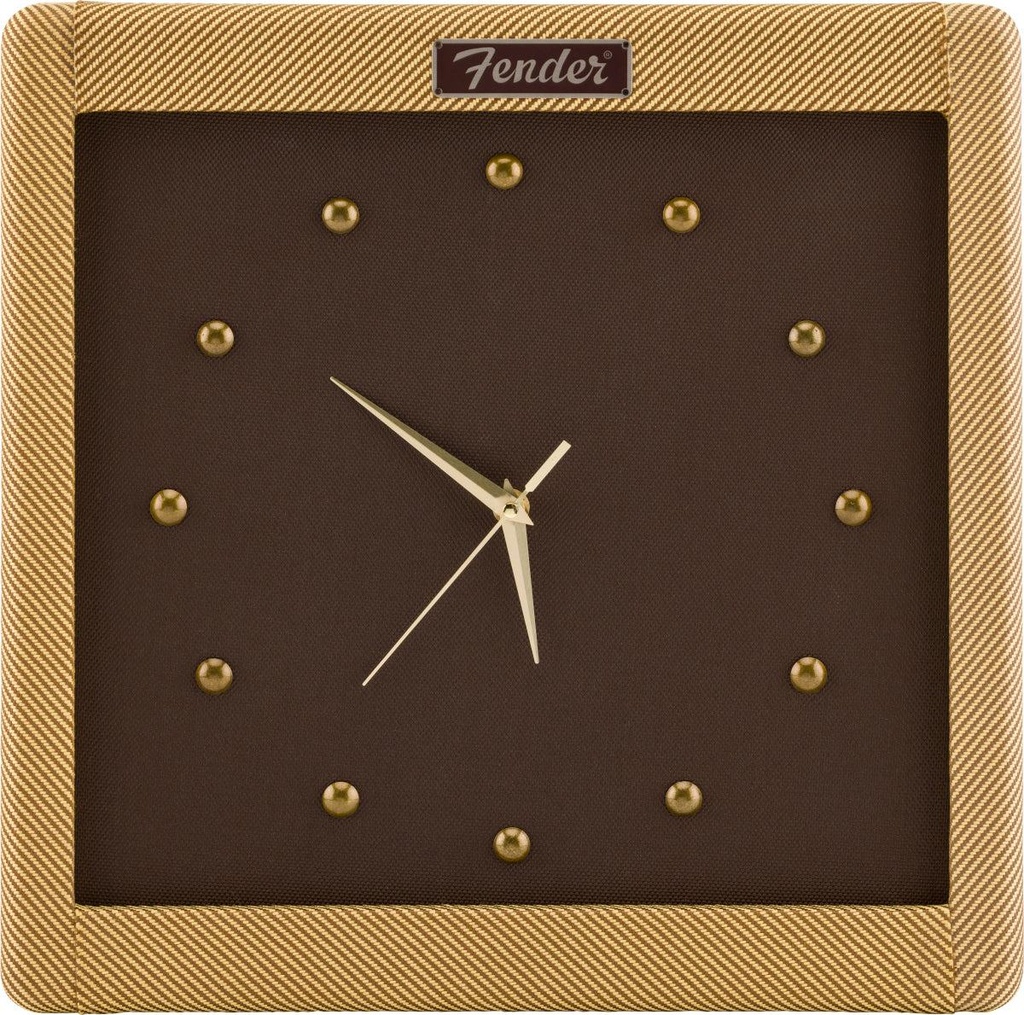 Fender TWEED WALL CLOCK Orologio a parete vintage anima tradizione rock 'n' roll