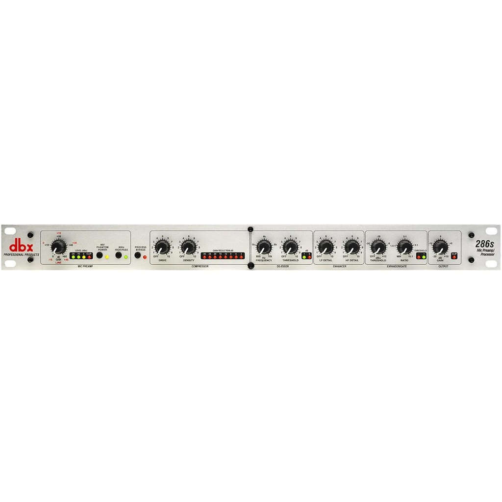 Dbx 286s CHANNEL STRIP Processore PreAmp rack x microfono / strumento 1 canale