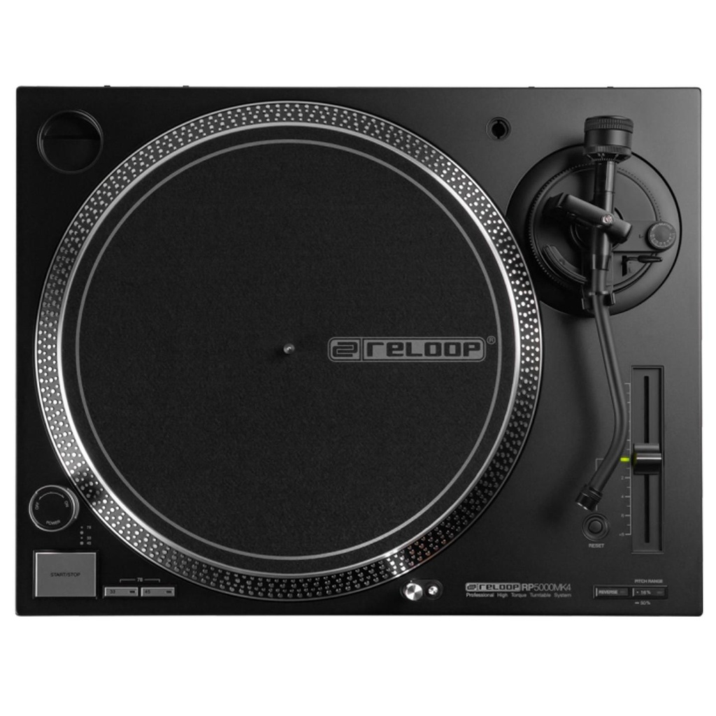 Reloop RP-5000 MK4 Giradischi Professionale a trazione diretta per Dj, Black