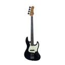 Eko JB-300 BLACK Basso Elettrico a 4 corde a 21 Tasti e con 2 pickup JB, Nero