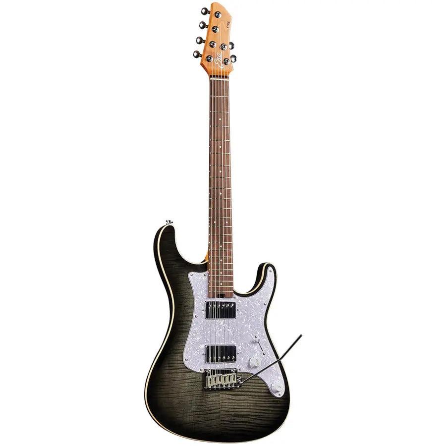 Eko FIRE 400 AURORA FLAMED GREY BURST Chitarra Elettrica a 22 Tasti