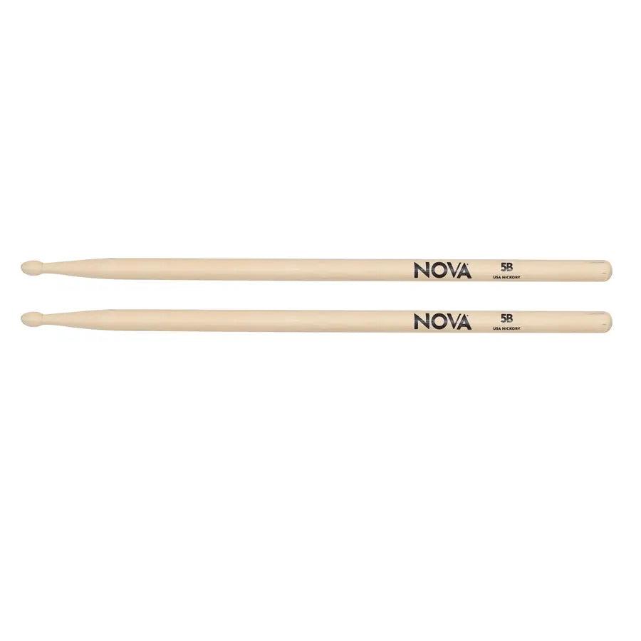 VIC FIRTH N5B 5B Bacchette NOVA Coppia x batteria leggera punta ovale laccata