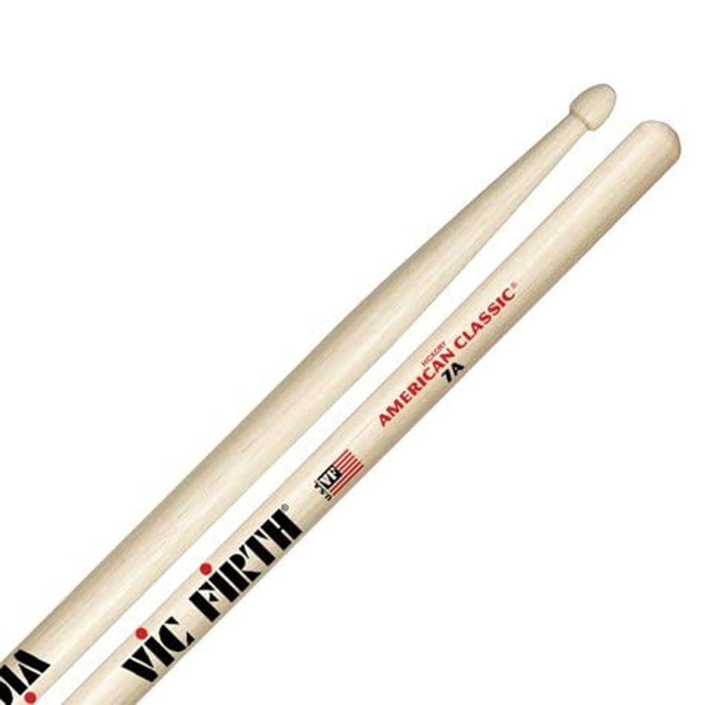 VIC FIRTH 7A American Classic Coppia Bacchette x batteria punta a goccia