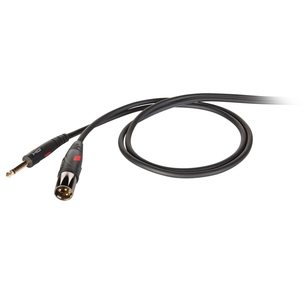 Proel DHG220LU1 Cavo sbilanciato Jack Mono 6.3mm a Cannon XLR 3P Maschio 1mt
