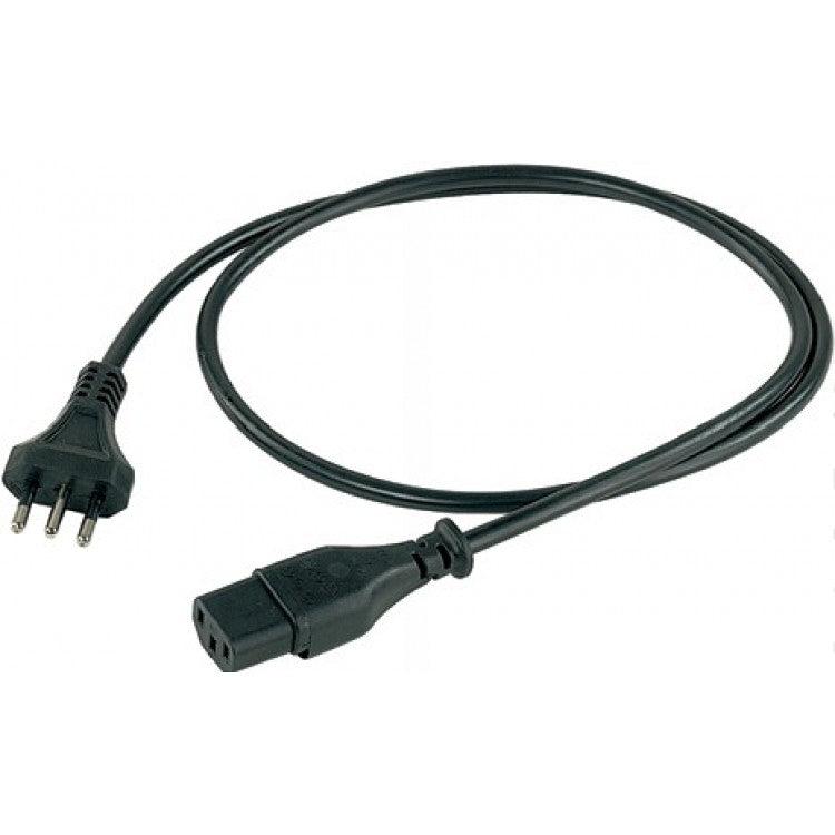 Proel SM200LU25 Cavo Aliment. Presa ECSt. 3Poli a Spina ECSt. 3Poli, 2.5mt, Nero