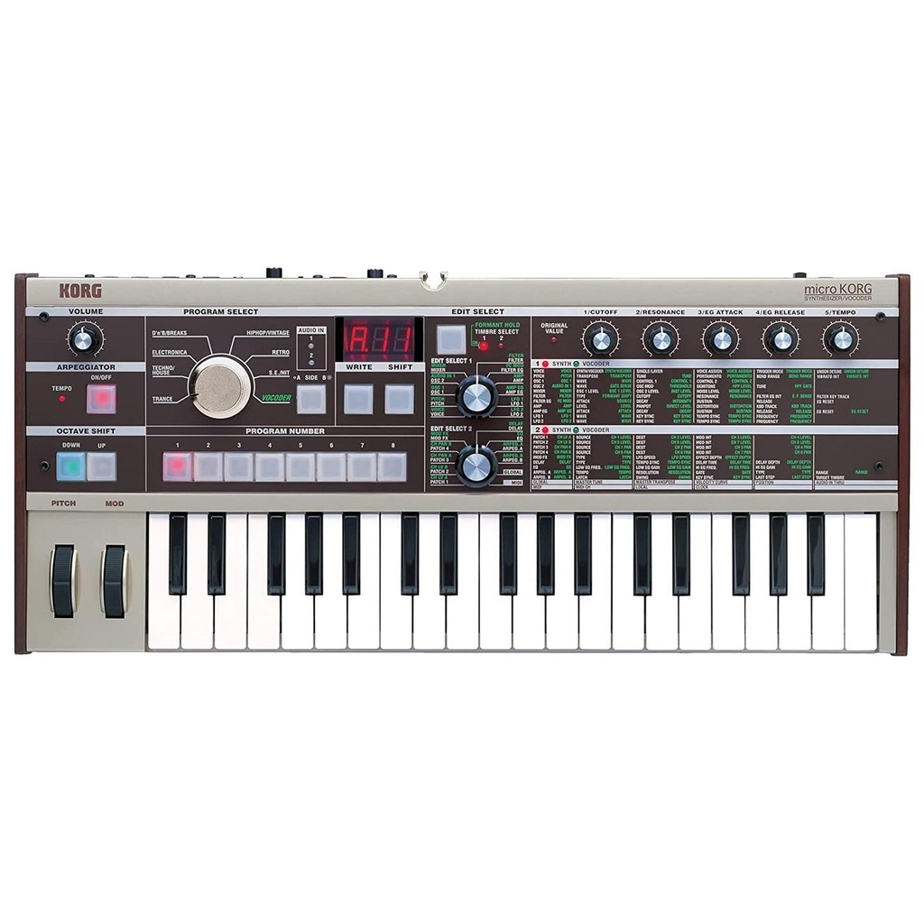 Korg microKORG Sintetizzatore vocoder a 37 Tasti mini sensibili alla velocità