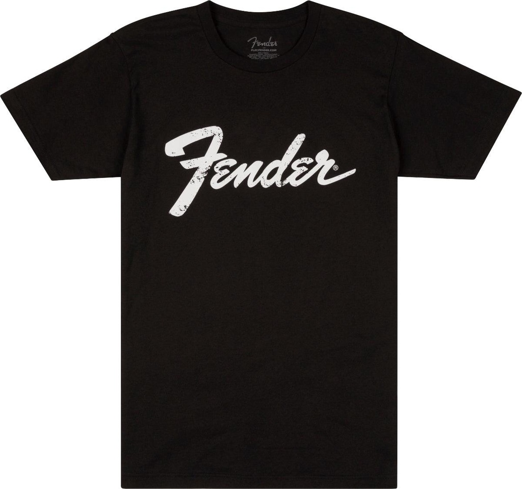 Fender T-Shirt Logo Date Back Tee con logo Fender e date Chitarre e Amp, L Nero