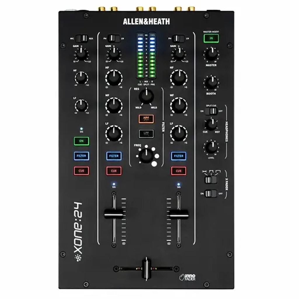 Allen & Heath Xone:24 Mixer Analogico Pro 2canali Phono/Line + 1 canali Mic/Line
