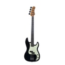 Eko PB-300 BLACK Basso elettrico 4 corde serie "Tribute 300" 21 Tasti, Nero