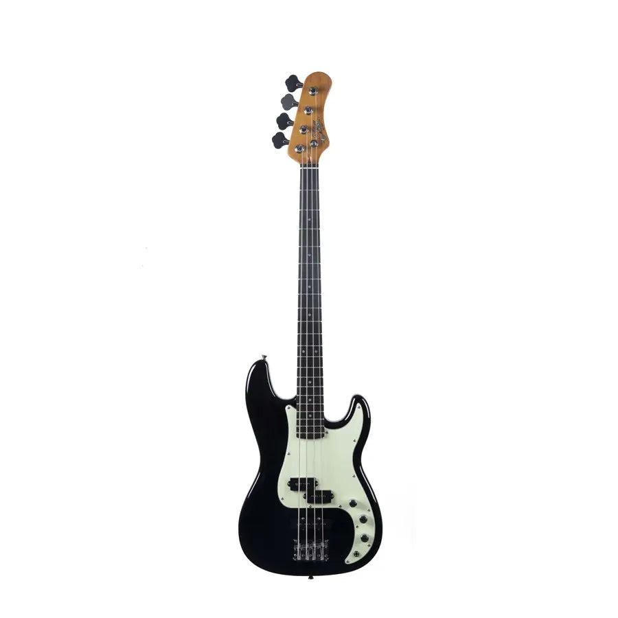 Eko PJ-300 BLACK Basso elettrico a 4 corde serie "Tribute 300", 21 Tasti, Nero