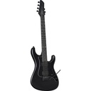 Eko FIRE 500 STEALTH Chitarra Elettrica 22T e 2 pickup humbucker, Nero Opaco