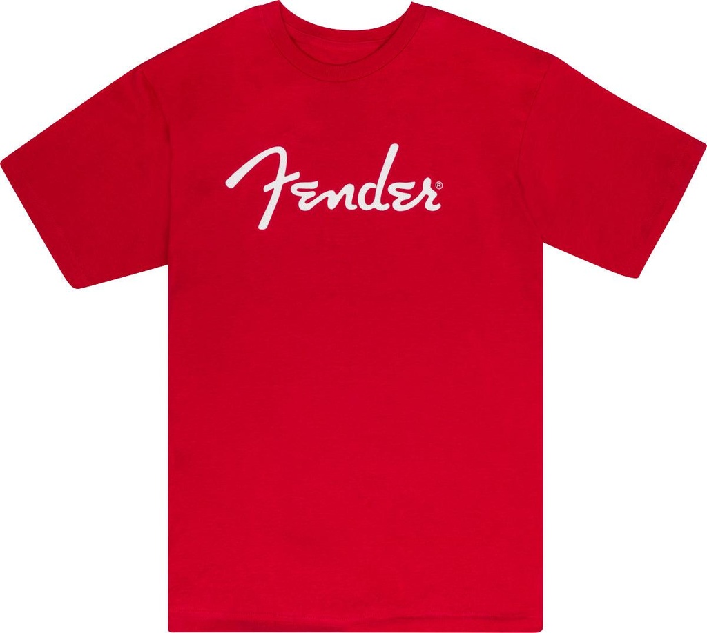 Fender Spaghetti Logo T-Shirt, Dakota Red, taglia XL