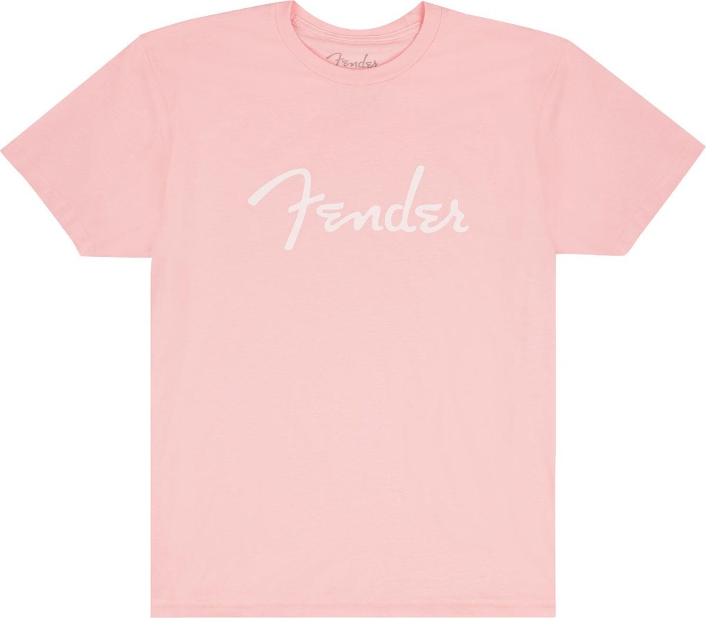Fender Spaghetti Logo T-Shirt, Shell Pink, taglia M