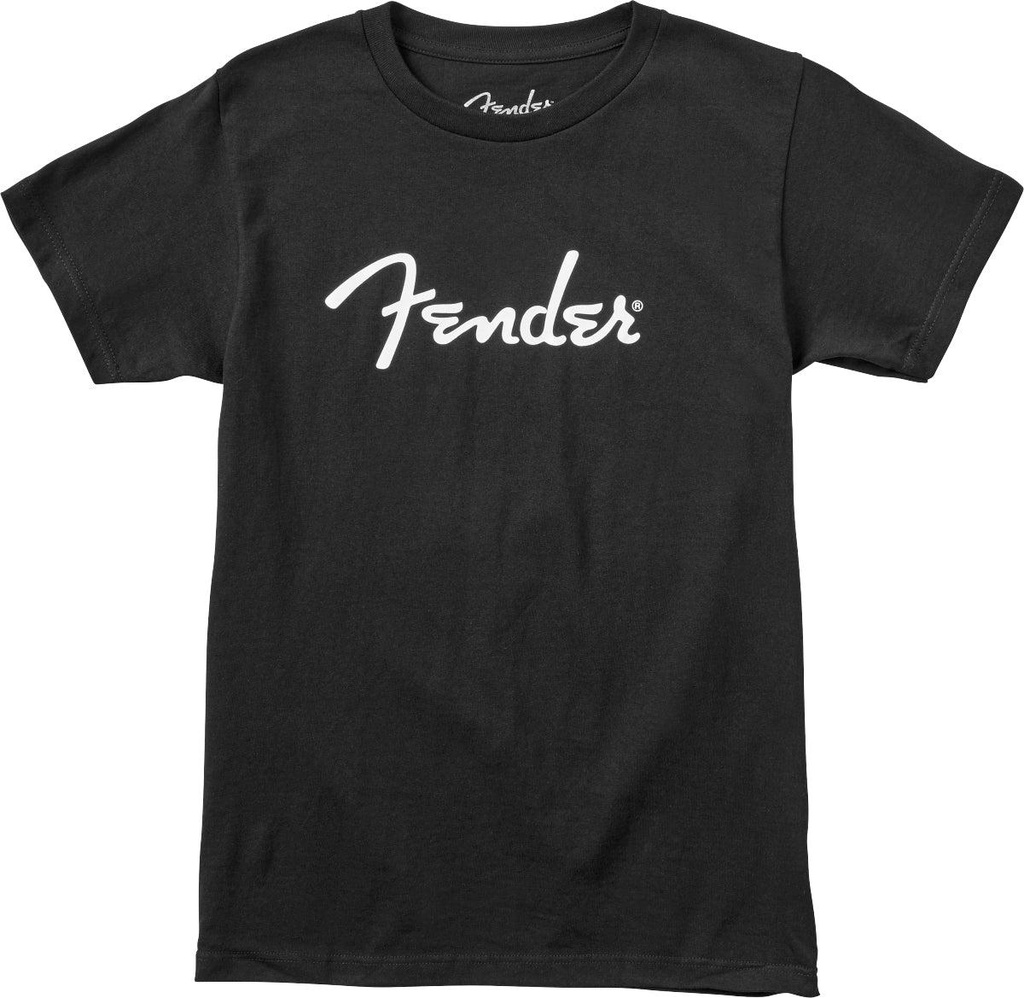 Fender Spaghetti Logo T-Shirt, Black, taglia S