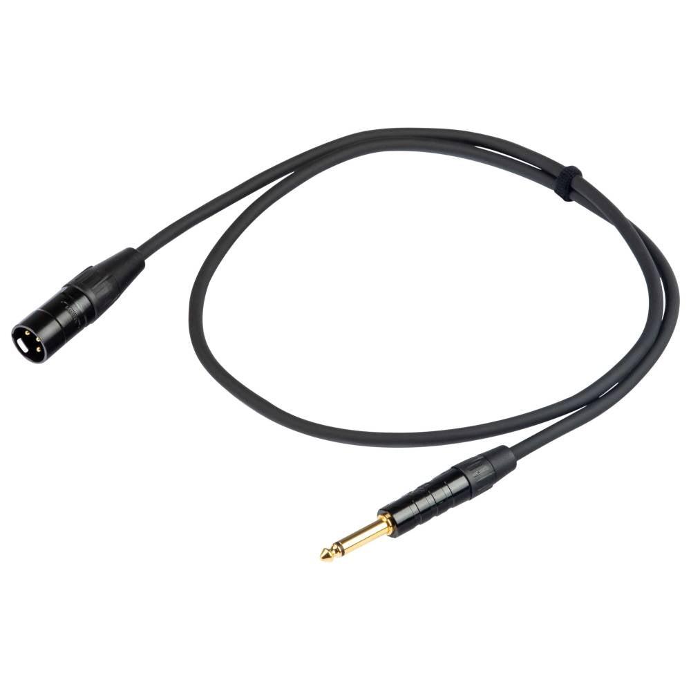 Proel CHL220LU6 Cavo audio con connettori Jack Mono 6.3 a Cannon XLR 3P M, 6mt