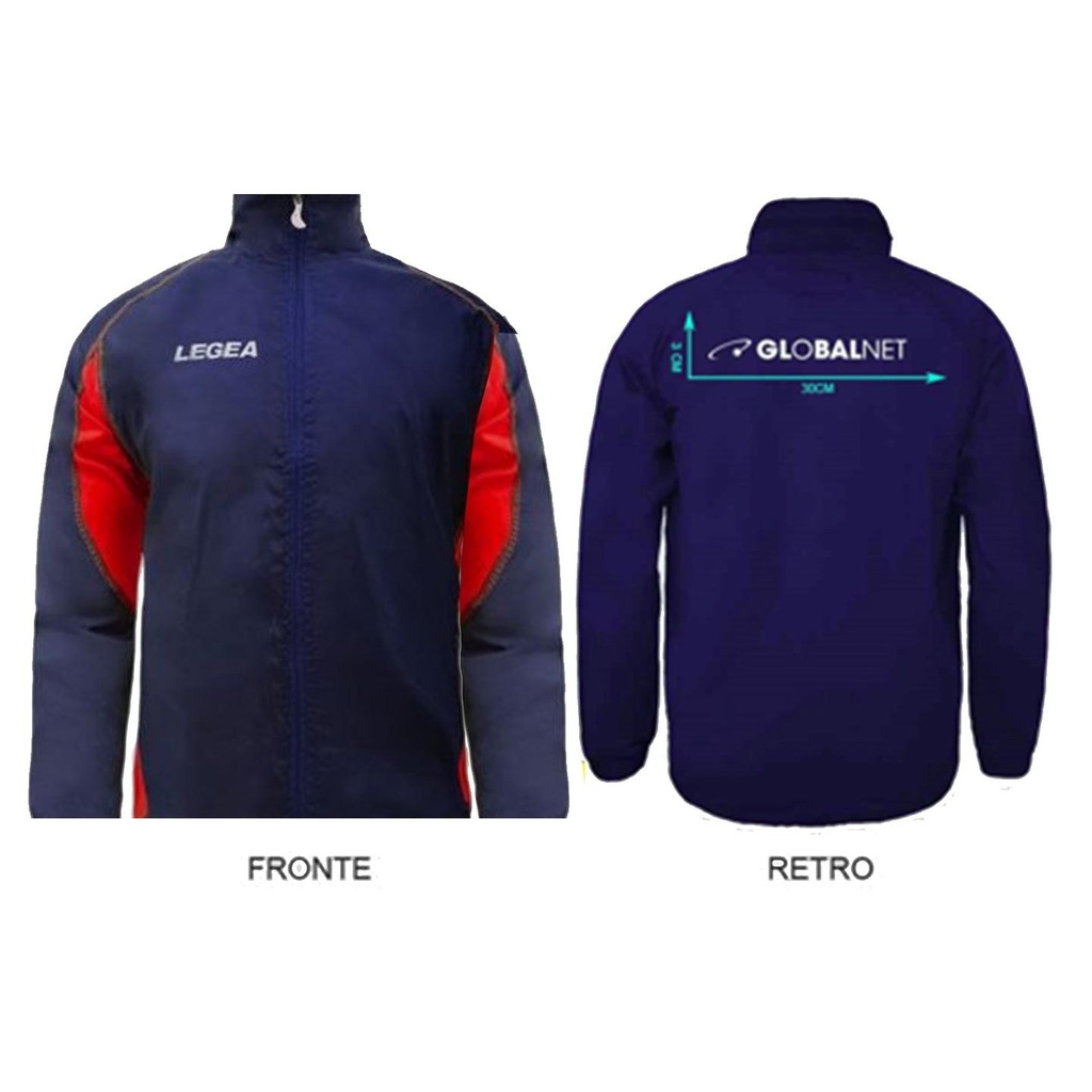 Global Net K203 Rain Jacket Storm L Blue/Red Giacca a vento brand. Global Net