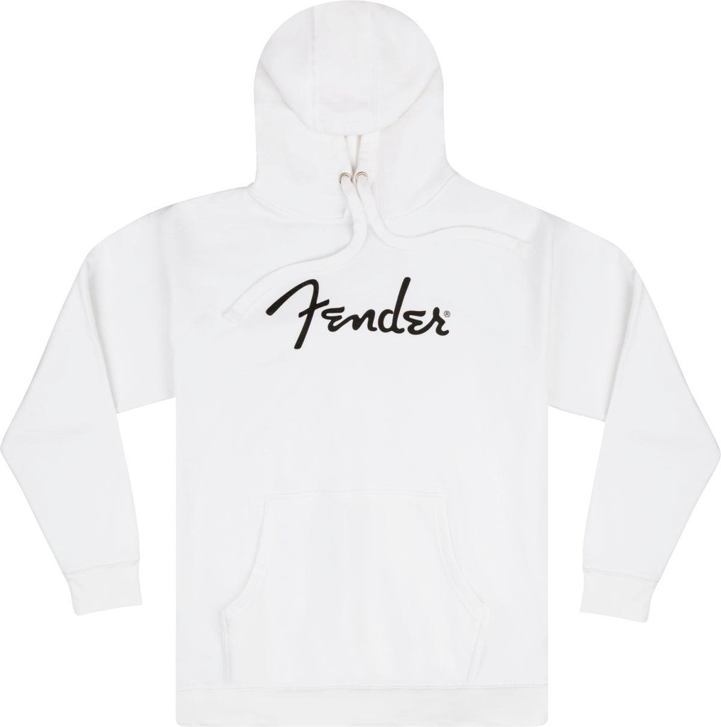 Fender Spaghetti Logo Hoodie Olympic White XL Felpa con cappuccio, Bianco