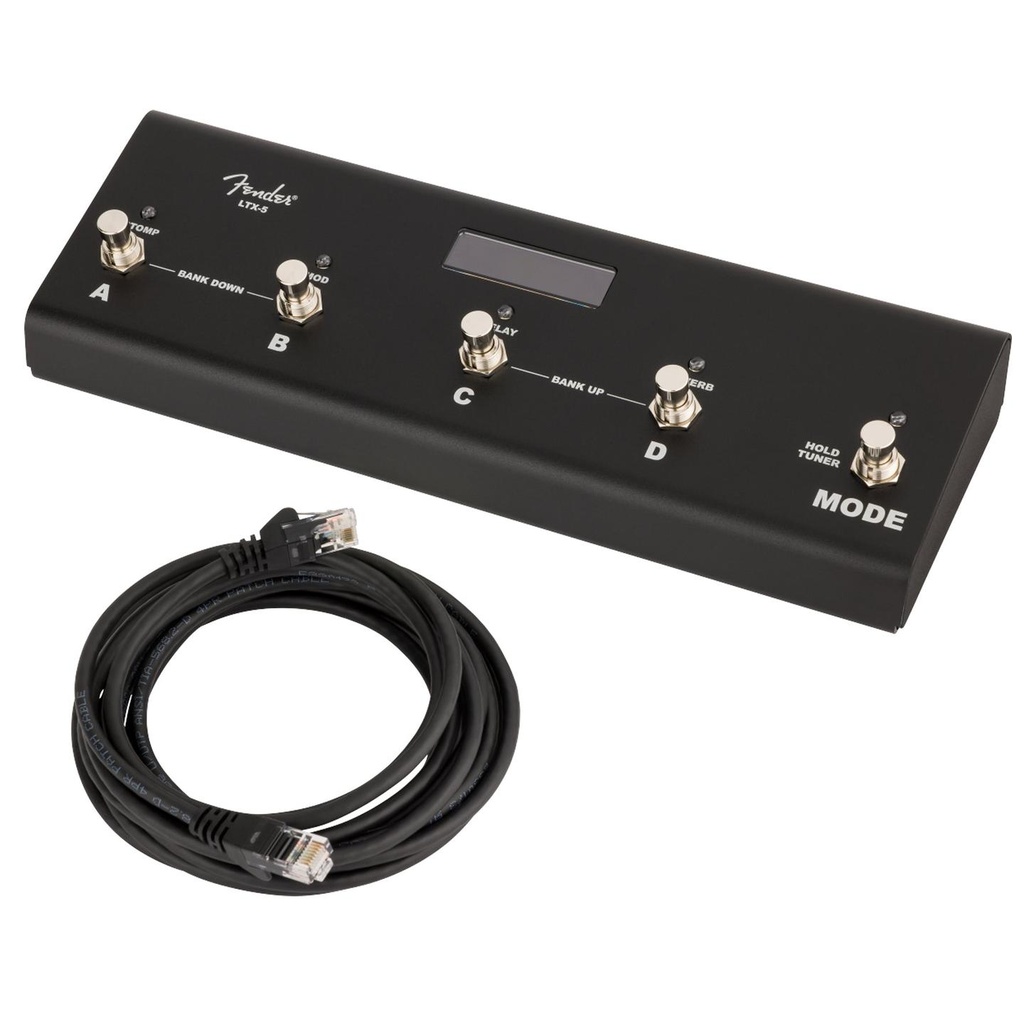 Fender LTX-5 FOOTSWITCH Pedale Pro 5 pulsanti x control Amp Mustang 50/100 watt