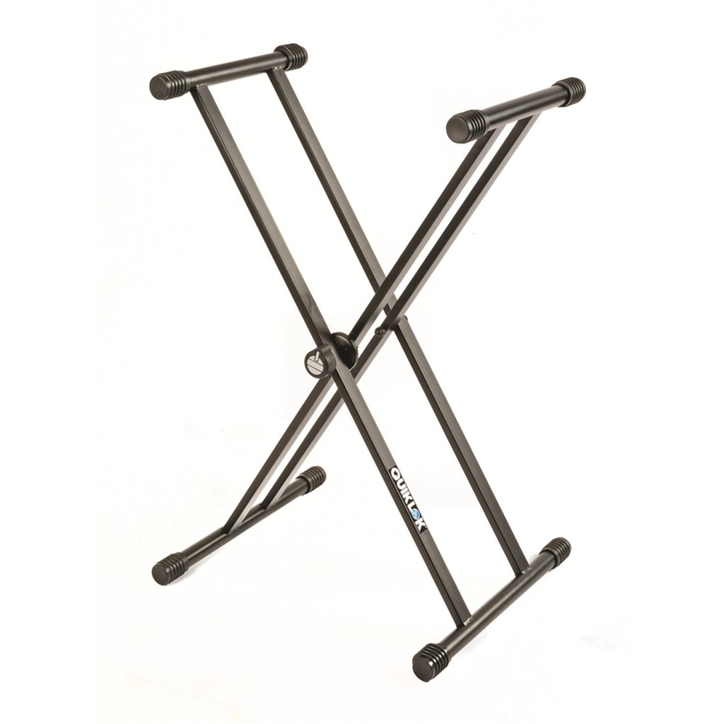 Quik Lok T20 BK Supporto regolabile x tastiera livello singolo Telaio Doppio Nero