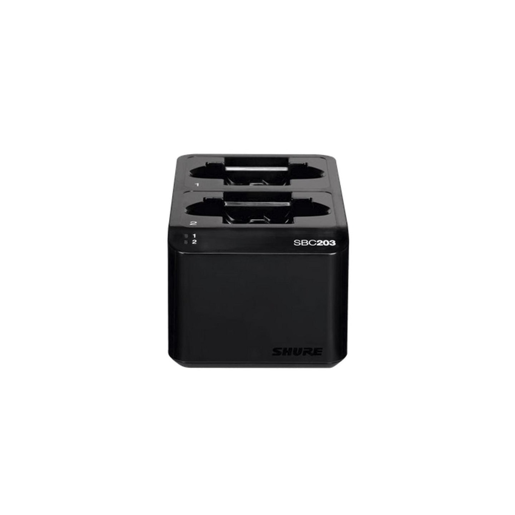 Shure SBC203-E Stazione di ricarica doppio docking x batteria ioni a litio SB903