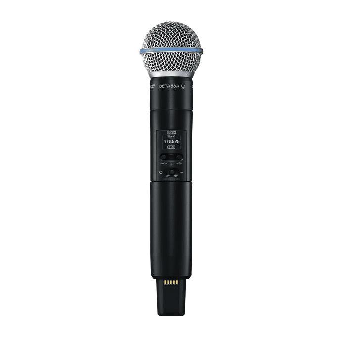 Shure SLXD2-B58-J53 F. 562-606 Mic Palmare Wireless BETA58 x sistemi wire SLXD