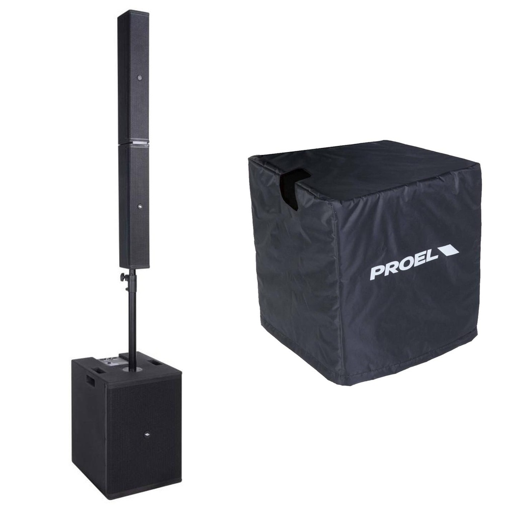 Proel SESSION6 Sistema audio colon. 2400Wp MP3 USB SD Bluetooth St+COVERSESSION6