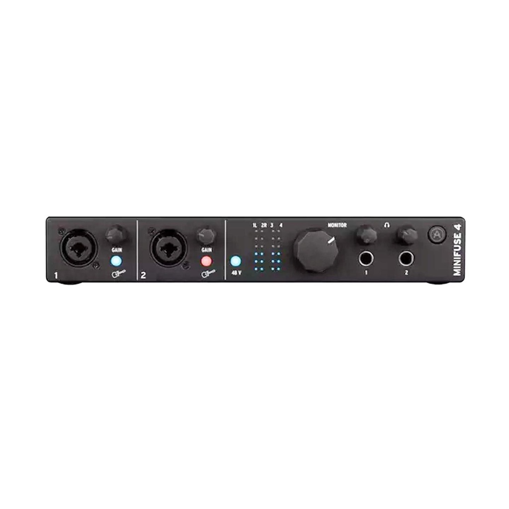 Arturia MINIFUSE 4 BLACK Interfaccia Audio USB C con 2 In Combo, 2 IN TRS, 4 Out