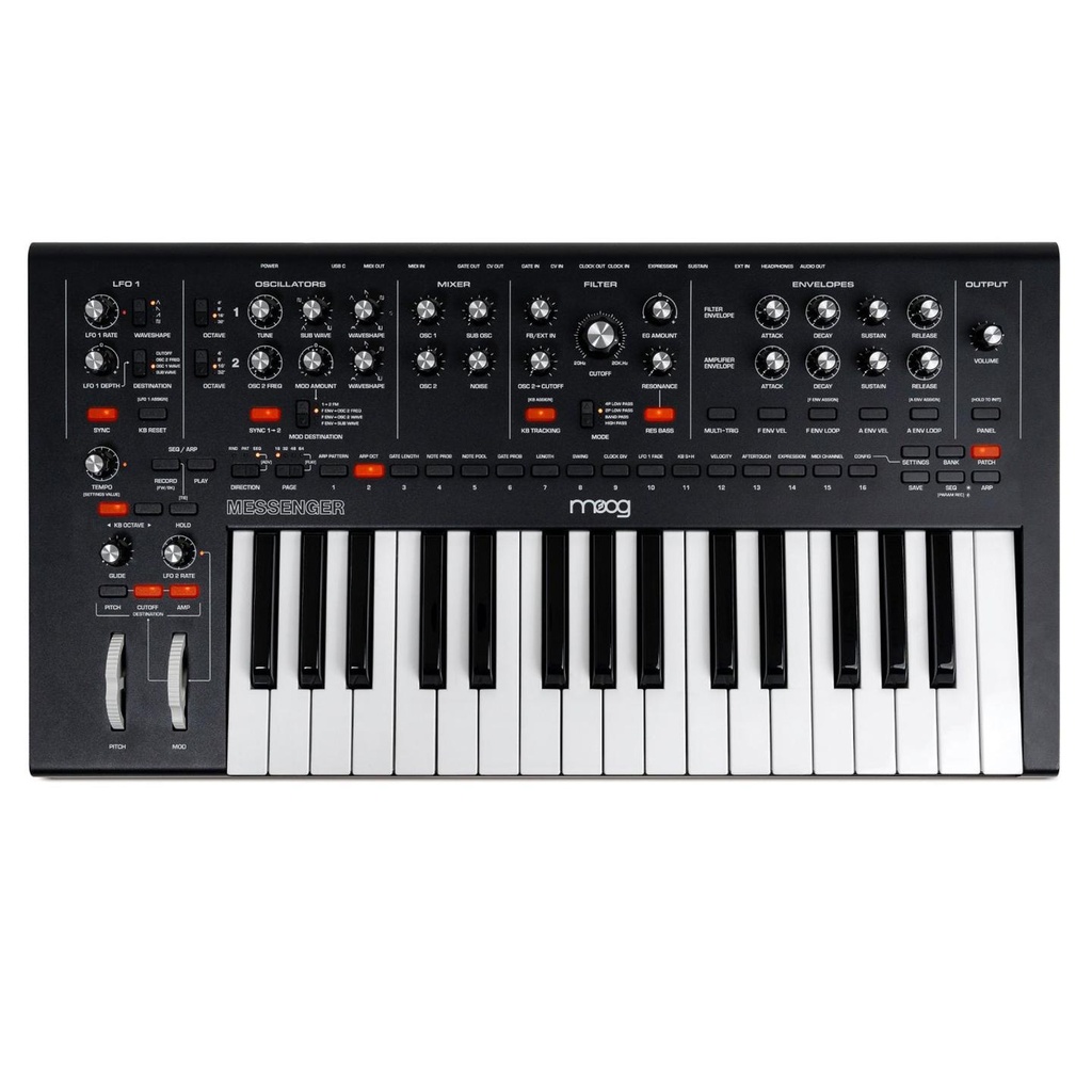 Moog MESSENGER Sintetizzatore professionale analogico monofonico a 32 tasti