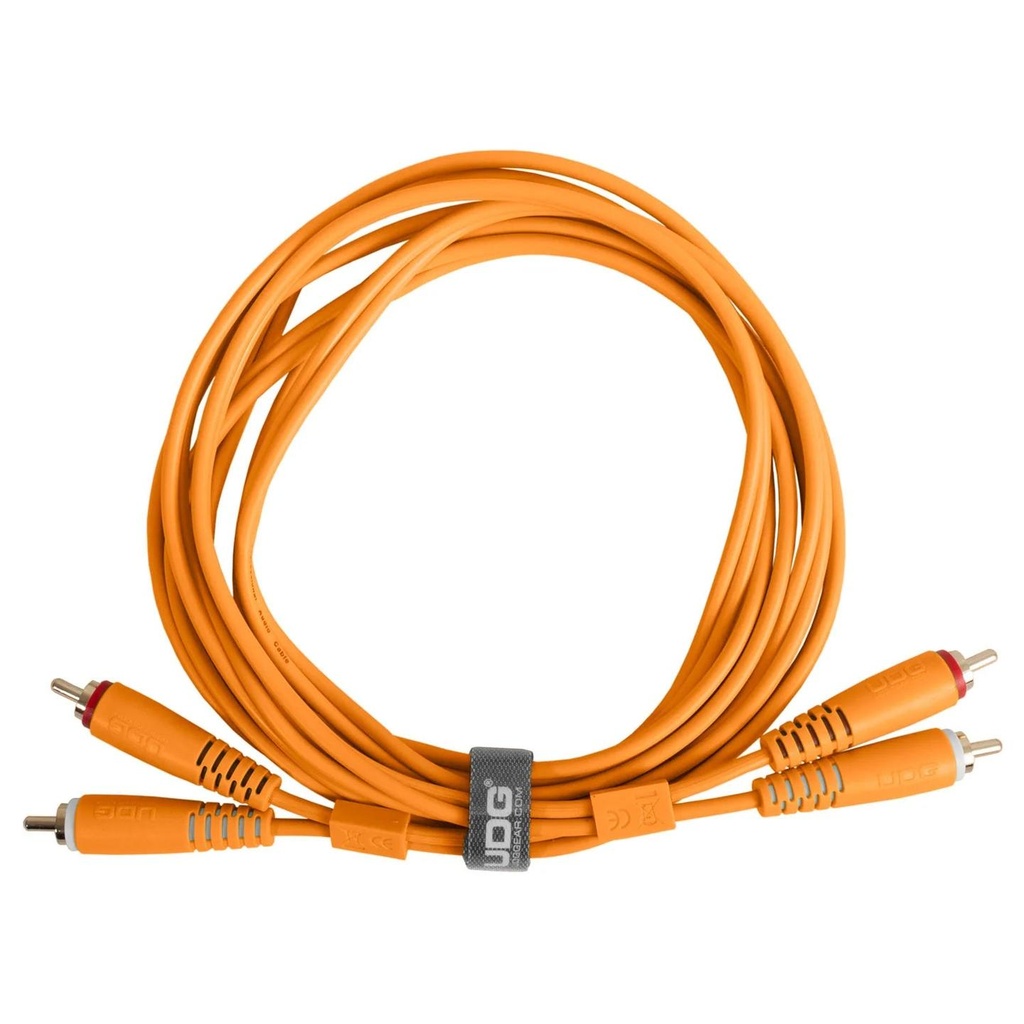 UDG U97003OR Ultimate Audio Cable Cavo connett. 2x RCA M a 2x RCA M 3m Arancio