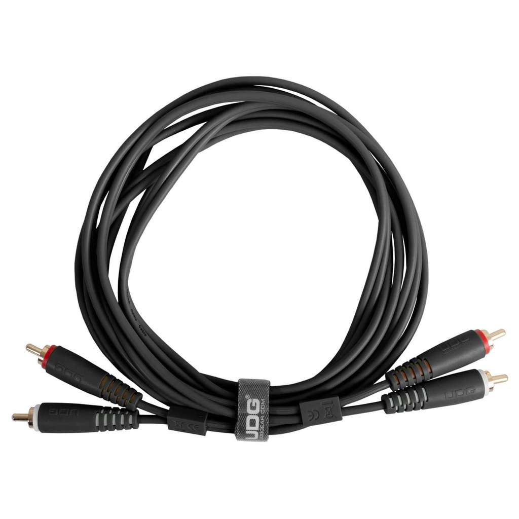UDG U97003BL Ultimate Audio Cable Cavo connett. 2x RCA M a 2x RCA M 3mt Nero