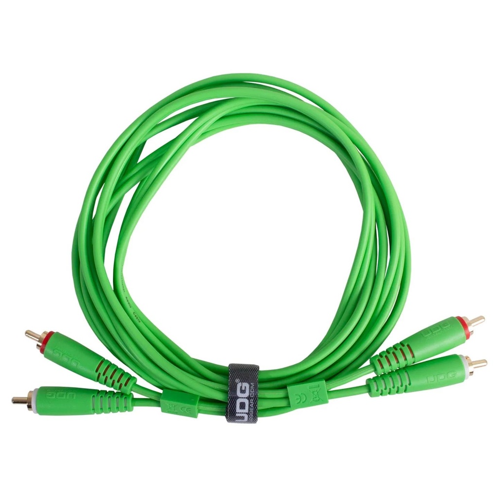 UDG U97003GR Ultimate Audio Cable Cavo connett. 2x RCA M a 2x RCA M 3mt Verde