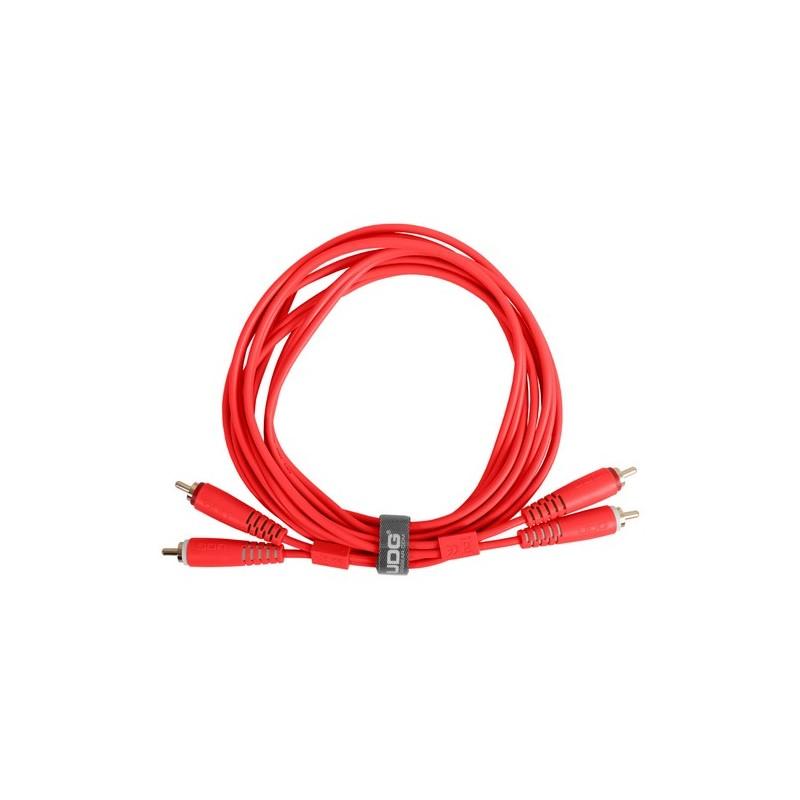 UDG U97001RD Ultimate Audio Cable Cavo connett. 2x RCA M a 2x RCA M 1,5mt, Rosso