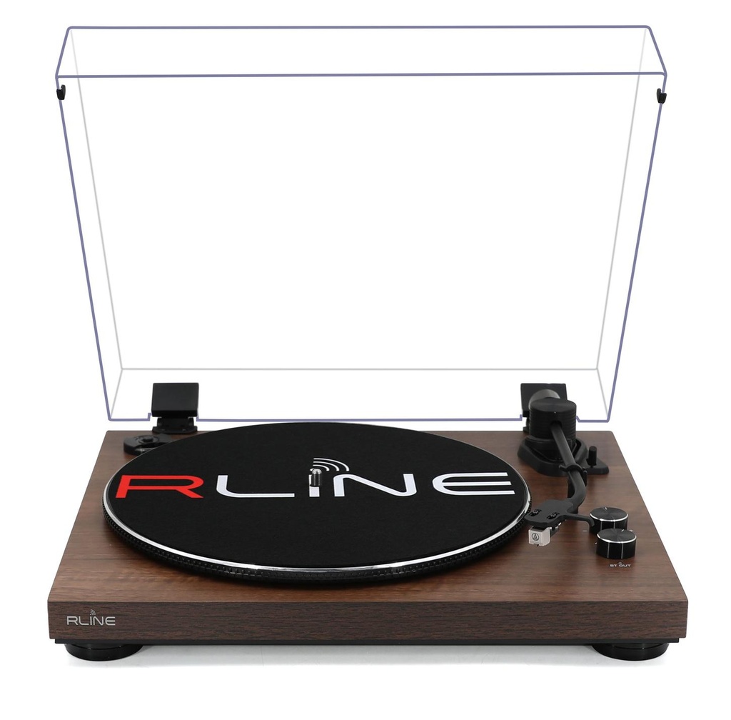 RLINE RLTN11MWLN Giradischi a cinghia con modulo Bluetooth, Noce