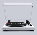 RLINE RLTN11WH Giradischi a cinghia con modulo Bluetooth, Bianco Lucido