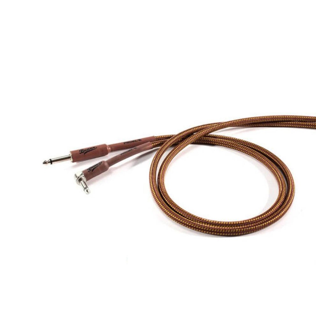 Proel BRV120LU6BY Cavo audio Jack mono 6.3mm a Jack mono 6.3mm angolo 6m Marrone