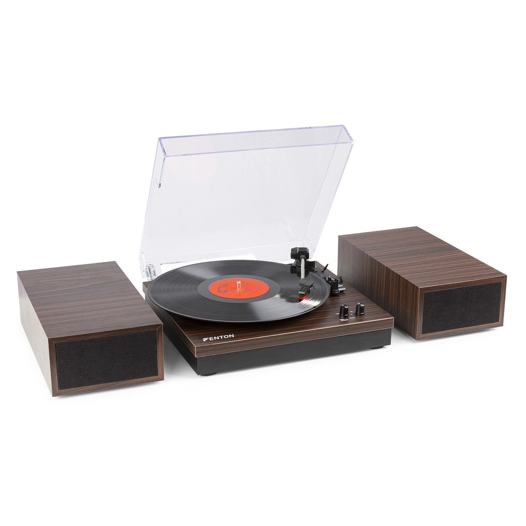 Fenton RP165D (102.155) Dark Wood Giradischi in Legno con casse 100w e bluetooth