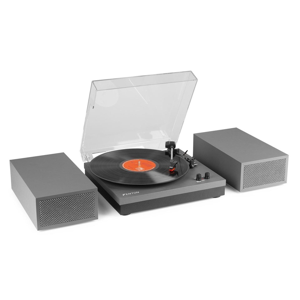 Fenton RP165G (102.156) Aluminium Giradischi in Legno con casse 100w bluetooth