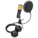 EIKON STUDIO BOX THREE Kit home recording Cuffia Microfono Stand e Antipop