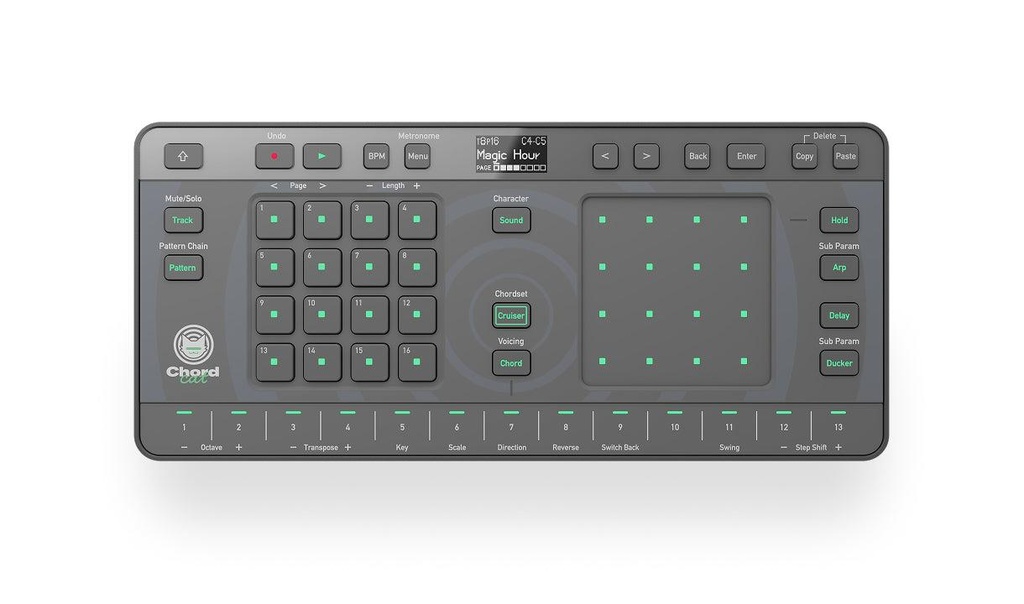 AlphaTheta CHORDCAT Groovebox portat. Accordi Arpeggiatore Efx x comporre Musica