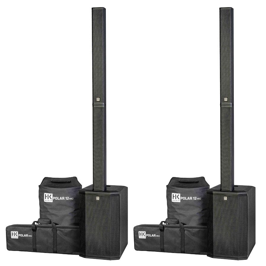 HK Audio Polar 12 MK2 Coppia Sistema Audio Colon. Att. Bluetooth Ster. 2000w p.