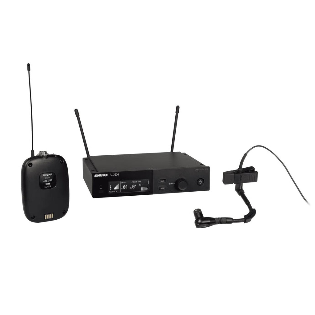 Shure SLXD14E-B98H/C-J53 Freq.562-606 Sistema Wireless x strumenti + BETA 98H/C
