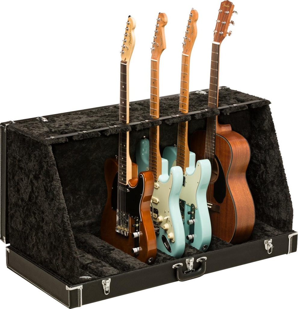 Fender Classic Series Case Stand 7 Guitar Black Custodia valigia trasp. Chitarre