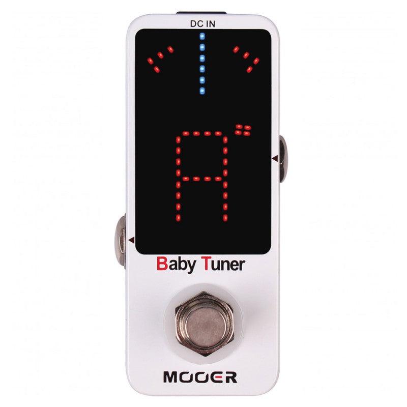 Mooer BABY TUNER WHITE Micropedale accordatore x strumenti elettrici elettroac.